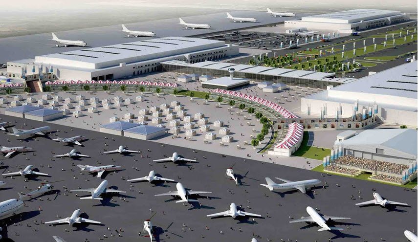 إيقاف العمل في بناء أكبر مطار بالعالم في دبي