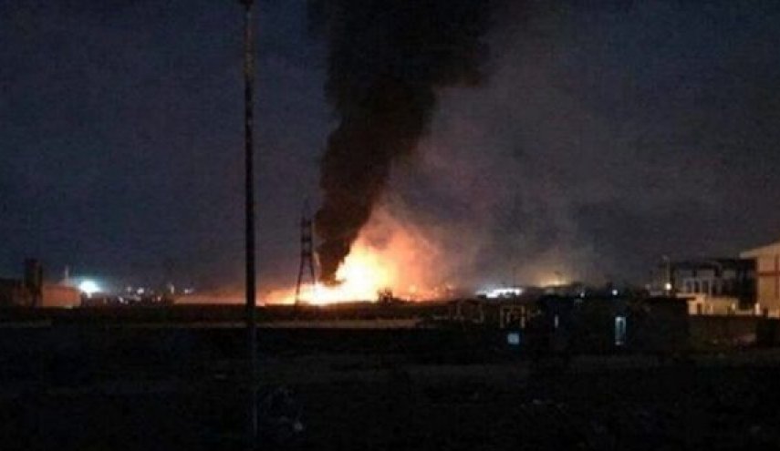 العراق...حريق بمخزن عتاد للحشد العشائري بالانبار