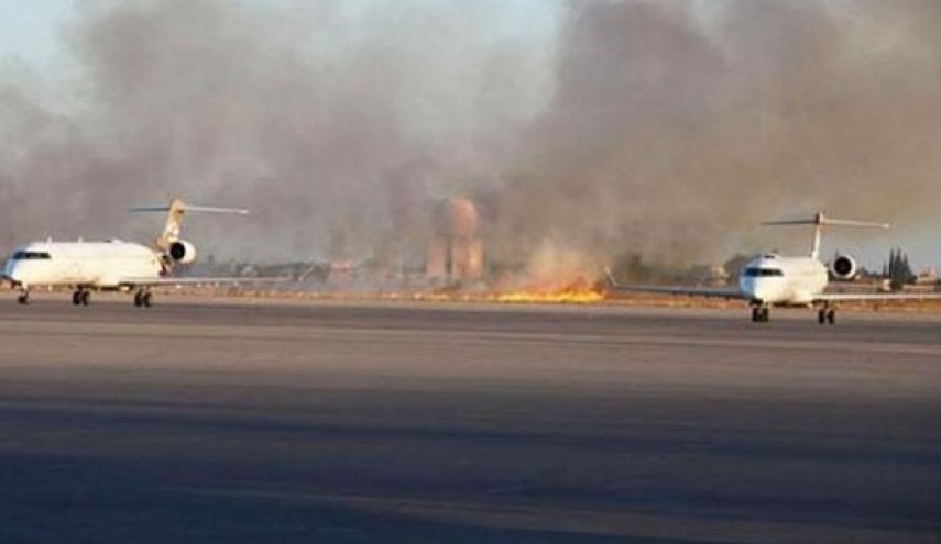 نیروهای حفتر باز هم فرودگاه طرابلس را بمباران کردند