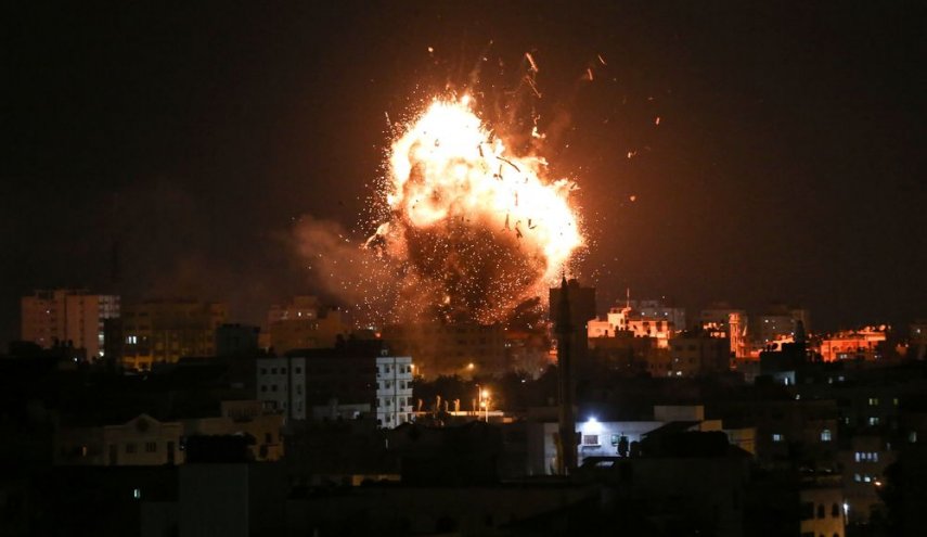 شنیده شدن صدای انفجار در غزه
