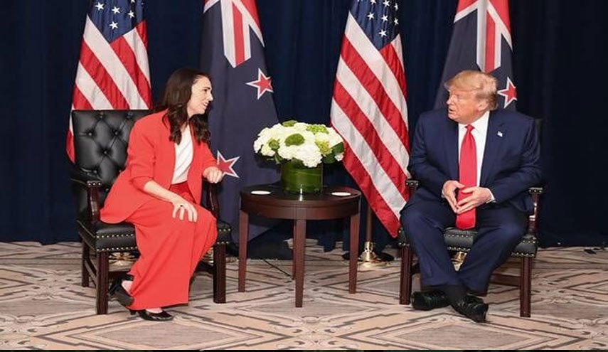 دیدار محتاطانه ترامپ و نخست وزیر نیوزیلند