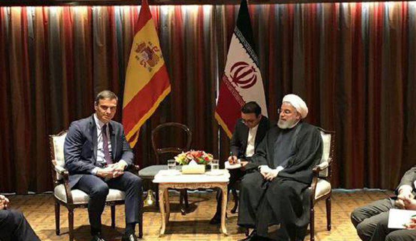 سران ایران و اسپانیا بر توسعه مناسبات و همکاریهای تهران- مادرید تاکید کردند/ مخالفت با تحریم های یکجانبه آمریکا و تبادل نظر درباره 