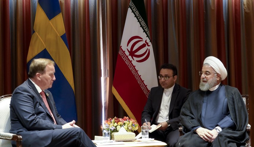 رایزنی روحانی با نخست وزیر سوئد در خصوص مهمترین مسائل دو جانبه، منطقه ای و بین المللی
