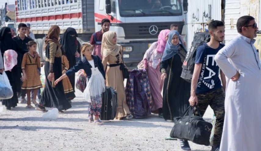 عودة 141 عائلة نازحة عراقية من مخيم عامرية لمناطقهم
