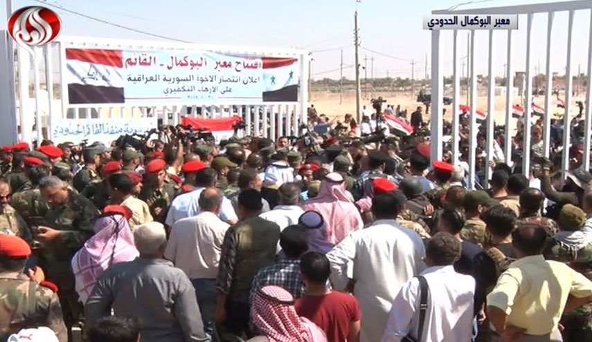  بازگشایی رسمی گذرگاه «البوکمال-القائم» در مرز سوریه وعراق