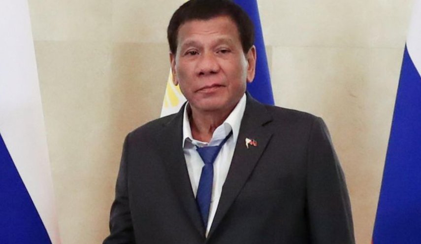 رئيس الفلبين يظهر 
