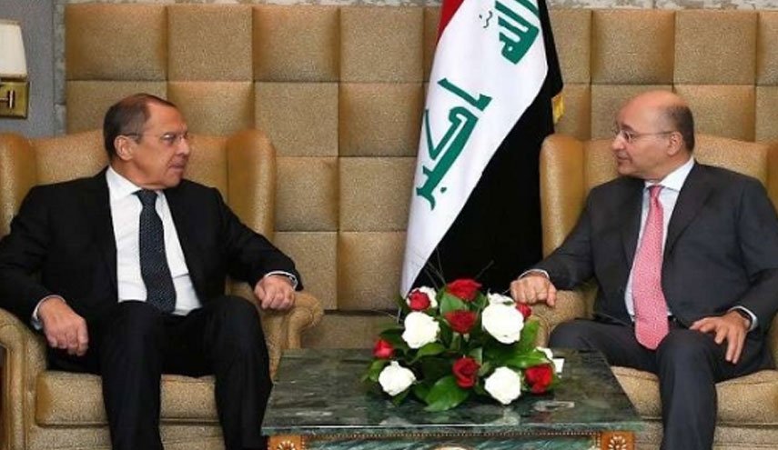 لاوروف پشت درهای بسته با رئیس جمهوری عراق دیدار کرد