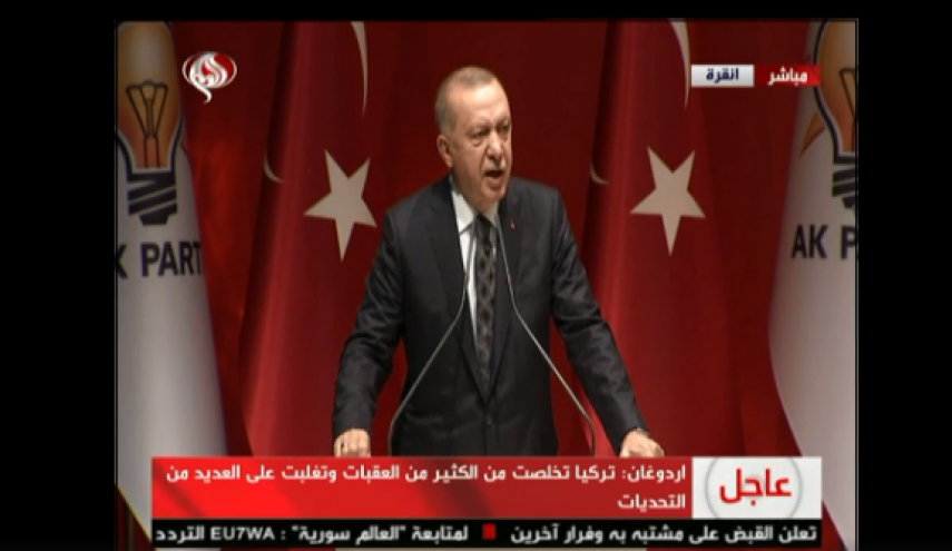 أول تعليق لاردوغان بعد الاعتداء التركي على شمال سوريا 