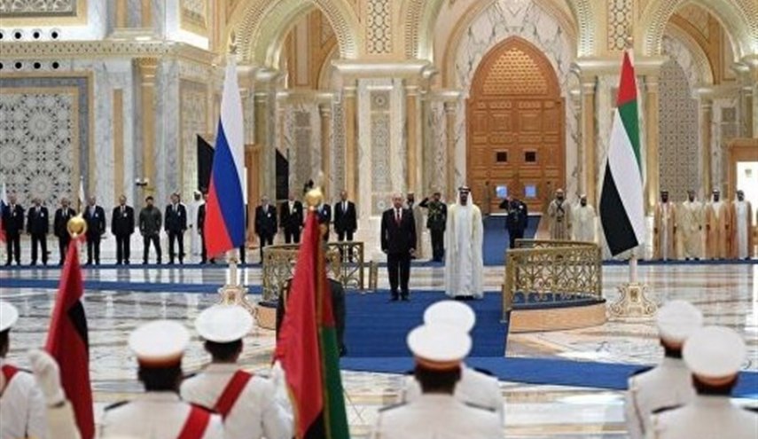 پوتین: مواضع روسیه و امارات در مسائل جهانی و منطقه‌ای هماهنگ است
