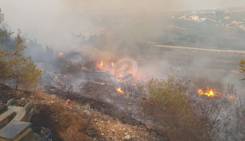 تجدد الحرائق في بعض المناطق اللبنانية