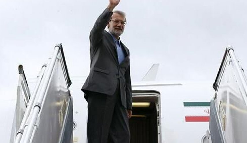 لاريجاني يغادر بلغراد متوجها الى طهران