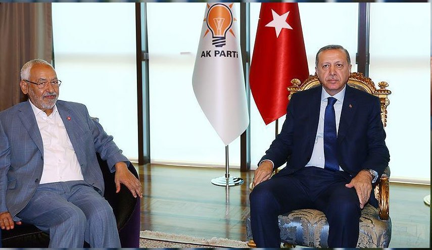 رئیس حزب النهضه تونس با «اردوغان» در ترکیه دیدار کرد