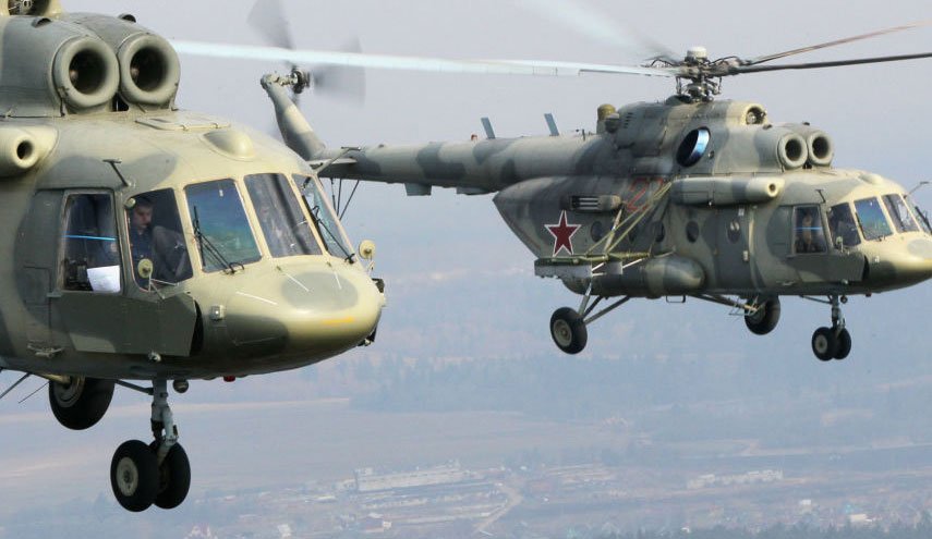 استقرار بالگردهای روسیه در پایگاه نظامی سابق آمریکا درسوریه 