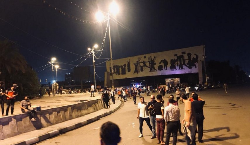 تصاویر؛ تمامی مسیرهای منتهی به میدان التحریر بغداد مسدود شد
