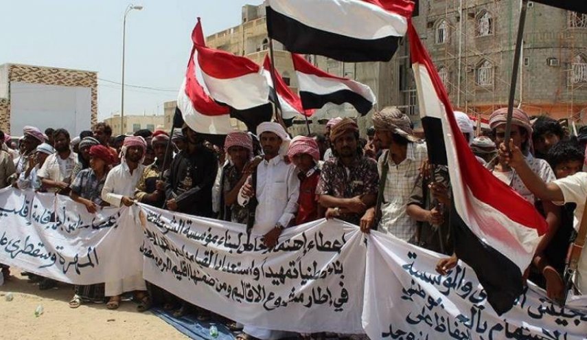 اعتراض جدید یمنی‌ها به حضور عربستان در گذرگاه‌ جنوب شرق یمن
