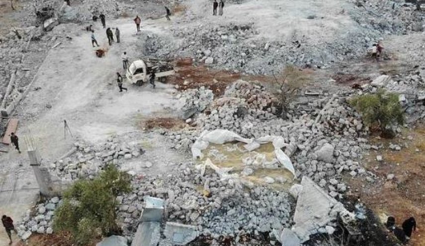 تصاویر هوایی دیده نشده از محل کشته شدن ابوبکر البغدادی