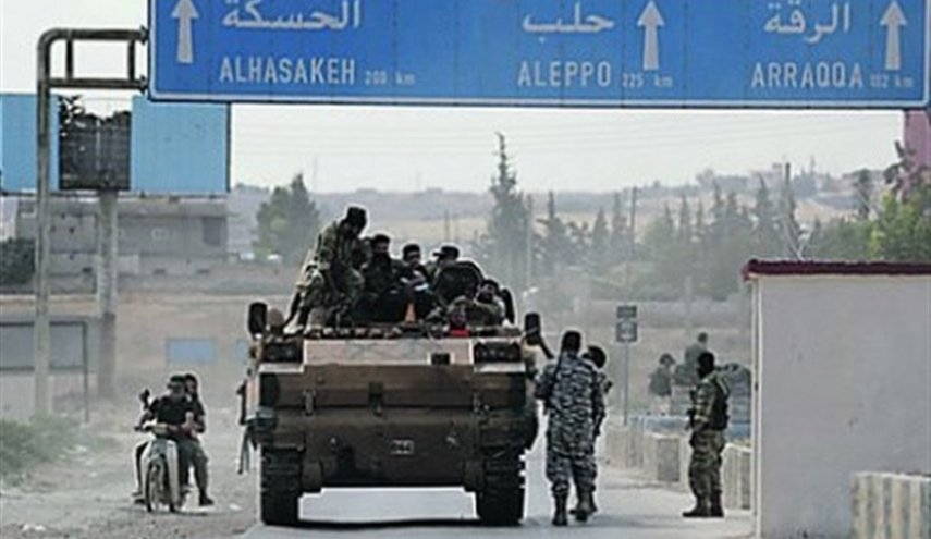 انتقال نیرو و تجهیزات ارتش به حومه الحکسه برای مقابله با نظامیان ترکیه‌ای