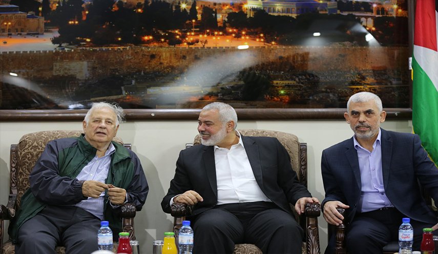 رئيس لجنة الانتخابات يلتقي هنية وقادة الفصائل بغزة