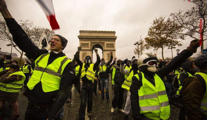 فرانسه بیش از 10هزار معترض «جلیقه زرد» را دستگیر کرده است