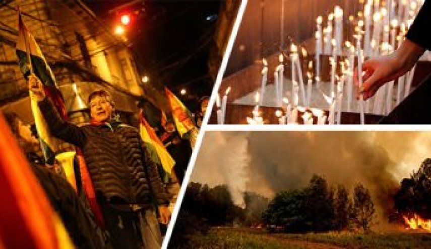 محتجون يحرقون منزل شقيقة رئيس بوليفيا
