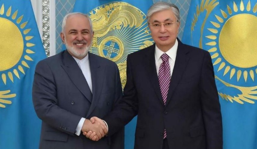 ظریف با رئیس‌جمهور قزاقستان دیدار کرد