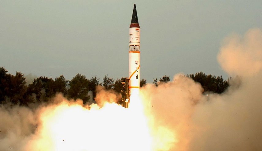 هند یک موشک هسته ای آزمایش کرد