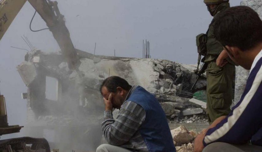 رژیم صهیونیستی منازل ۴ فلسطینی را تخریب کرد