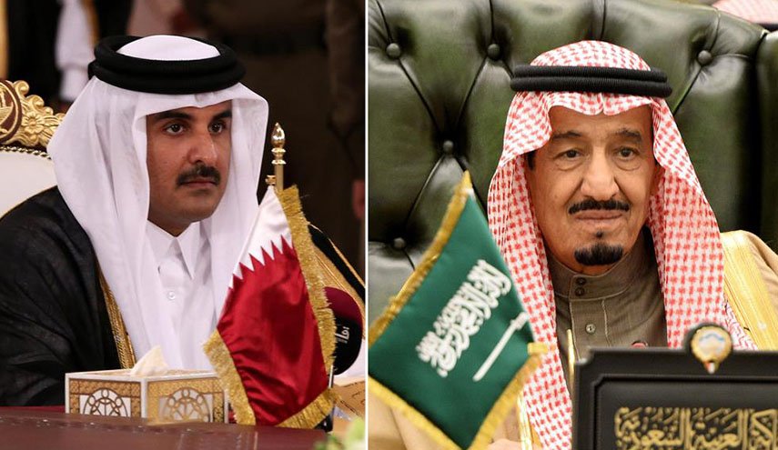أمير قطر يتلقى رسالة من الملك السعودي