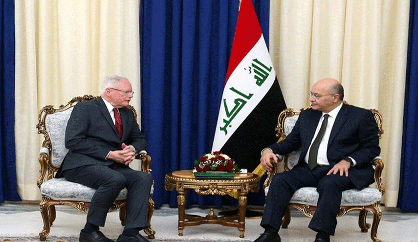 هیأتی آمریکایی با رئیس جمهور عراق دیدار کرد