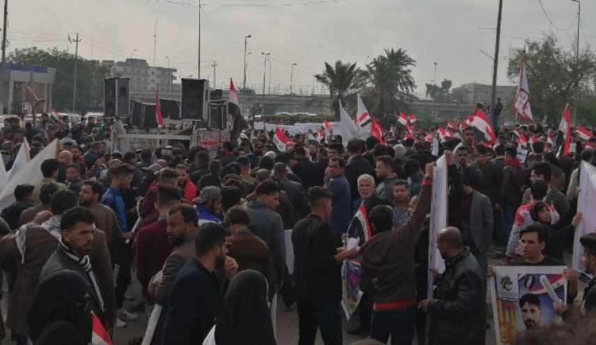 تصاویری از دومین روز تظاهرات بغداد در حمایت از مرجعیت دینی عراق