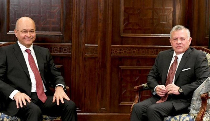 تاکید شاه اردن بر حمایت از عراق برای برون رفت از بحران جاری
