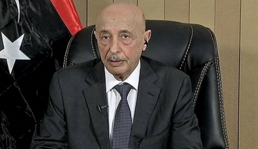 عقيلة صالح يطالب بسحب الاعتراف الأممي من حكومة السراج