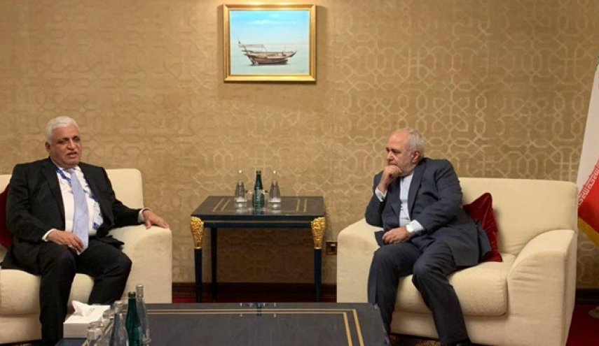 دیدار مشاور امنیت ملی عراق با ظریف در دوحه
