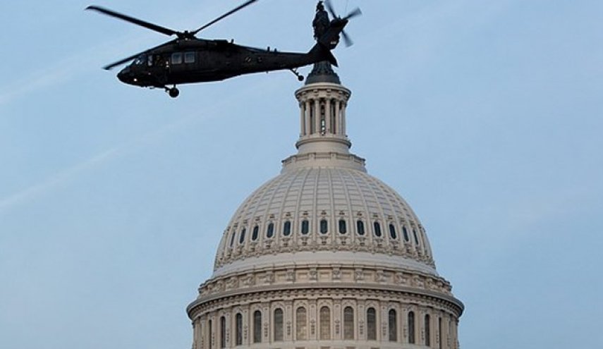 مأموریت سری بالگردهای ارتش آمریکا بر فراز واشنگتن

