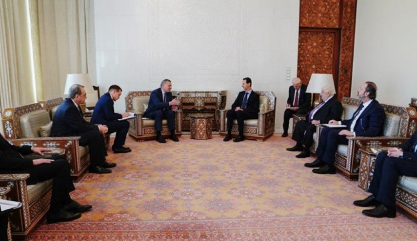 دیدار معاون نخست وزیر روسیه با بشار اسد