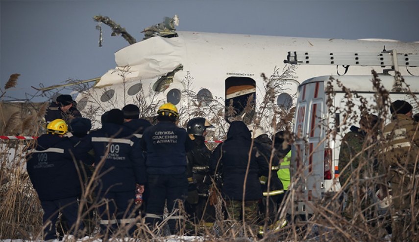 ايران تعزي كازاخستان بضحايا تحطم الطائرة
