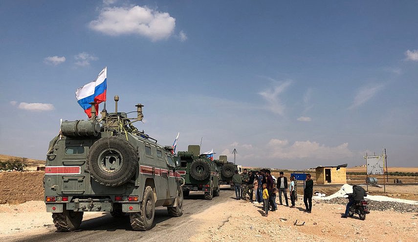 دوريات لشرطة روسيا العسكرية في محافظة حلب السورية