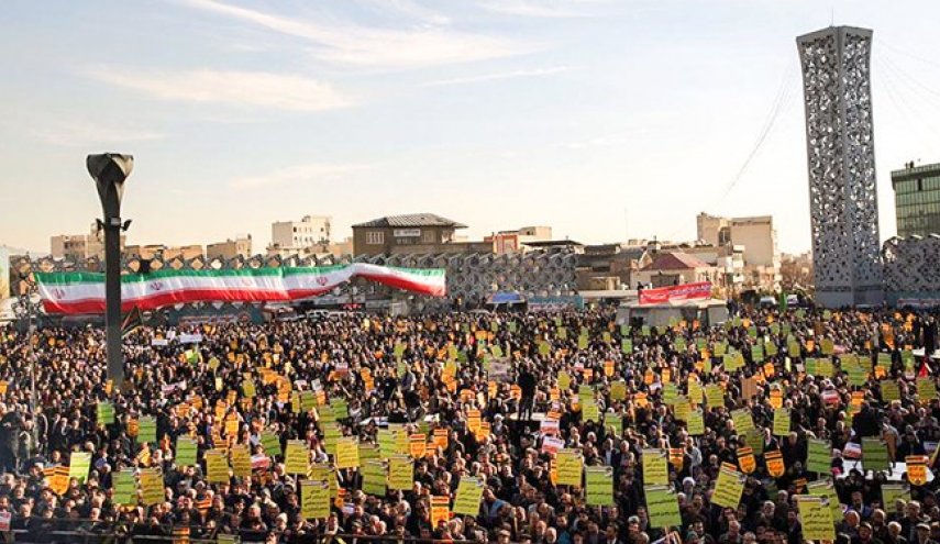 اجتماع پرشور مردم تهران در گرامیداشت حماسه 9دی