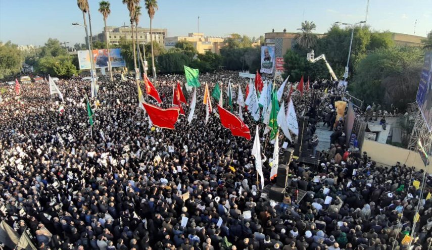 مسيرة بصنعاء تنديدا باغتيال القائدين سليماني والمهندس