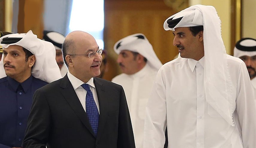 الرئيس العراقي برهم صالح يهاتف أمير قطر