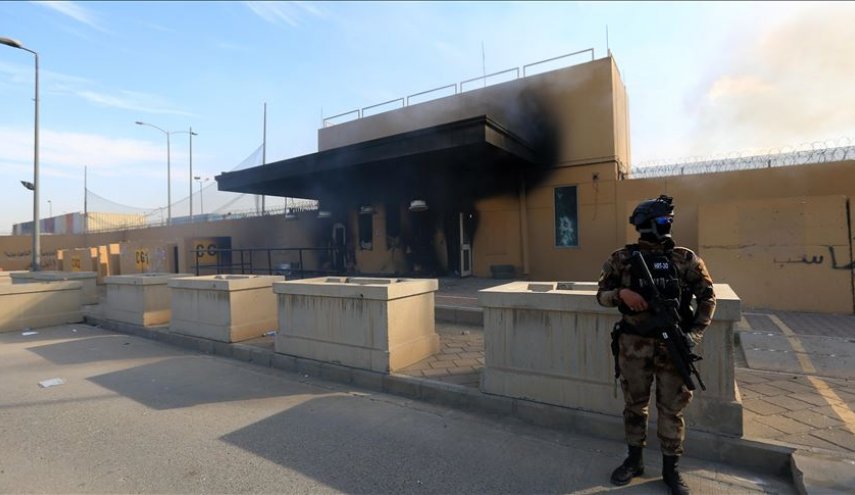 صواريخ تستهدف مقر السفارة الأمريكية في بغداد

