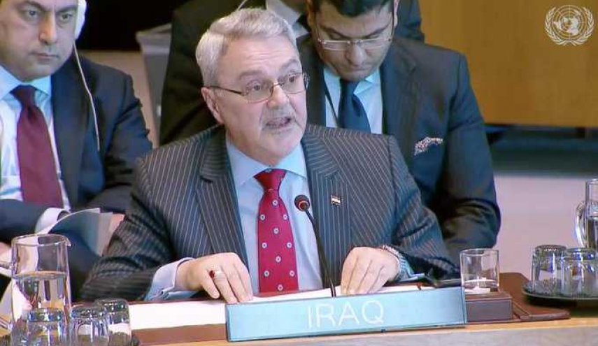 مندوب العراق يطالب الامم المتحدة بادانة جريمة اميركا