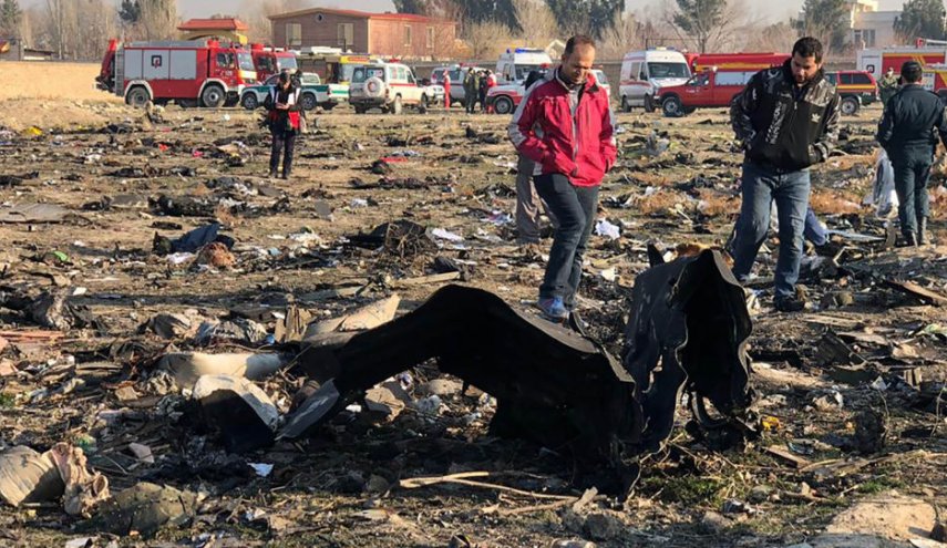 تاكيد ايراني اوكراني على ضرورة كشف أسباب سقوط الطائرة الاوكرانية