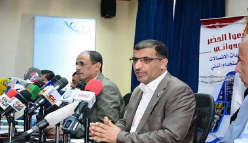 وزير الاتصالات اليمني يحمّل دول العدوان مسؤولية انقطاع خدمة الانترنت