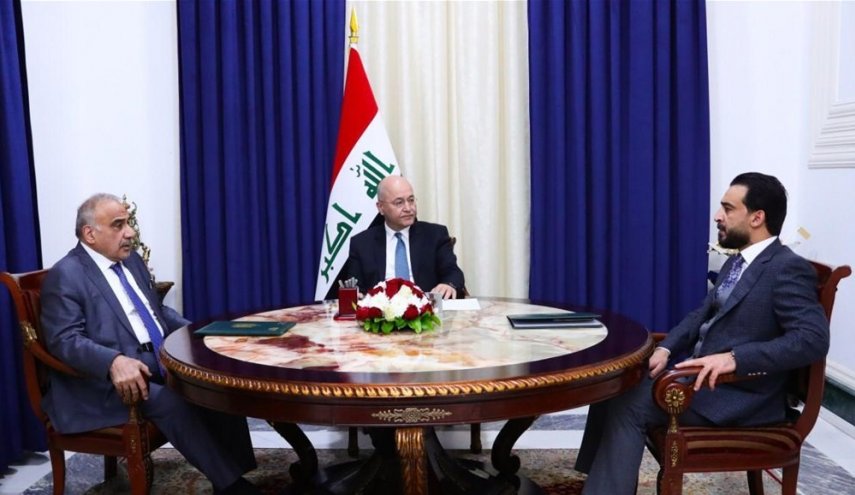 العراق..الرئاسات الثلاث تطالب بسرعة تشكيل الحكومة الجديدة