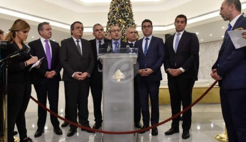 ترکیب اولیه کابینه لبنان اعلام شد