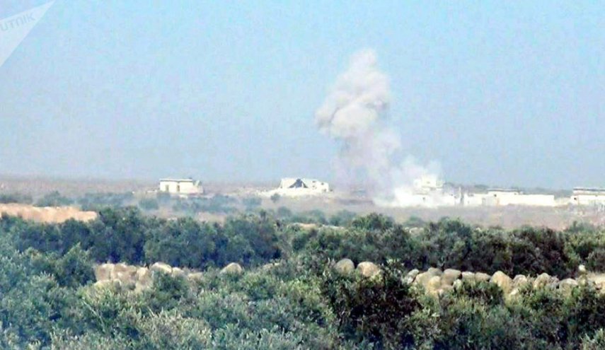 الجيش السوري يتصدى لاعتداء الارهابيين على محور ابو جريف بريف ادلب 