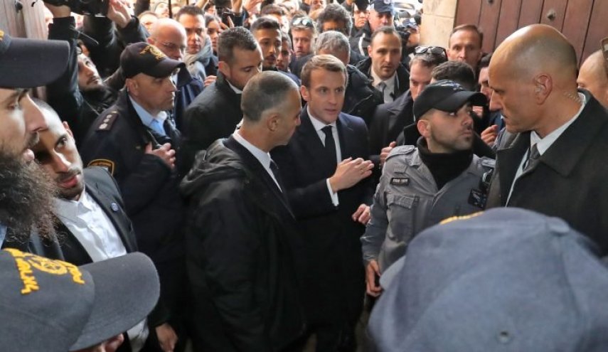 كيان الاحتلال الاسرائيلي يعتذر للرئيس الفرنسي