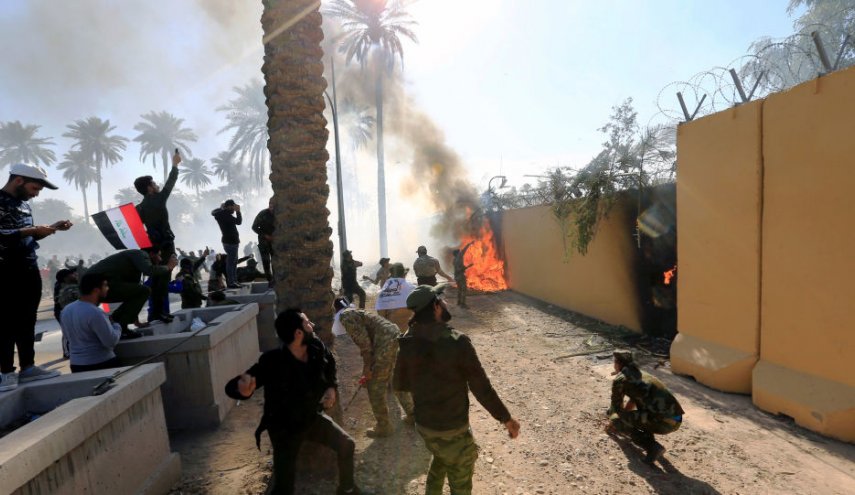 مقام آمریکایی اصابت موشک به ساختمان سفارت در بغداد را تایید کرد