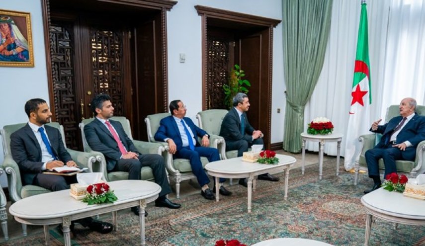 بررسی موضوع ایران در دیدار وزیر خارجه امارات با رئیس‌جمهور الجزائر